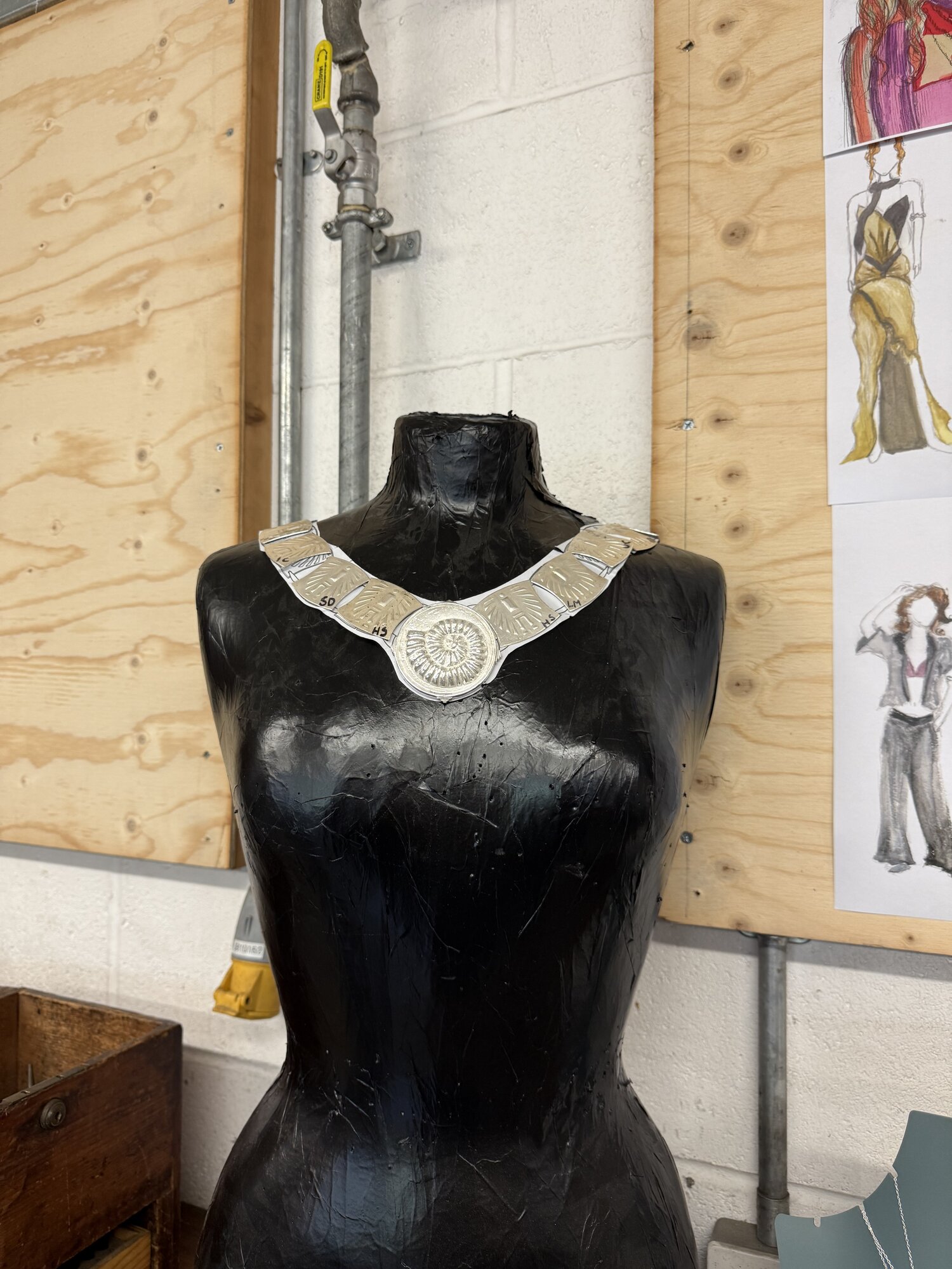 The Necklace displayed in the Jewellery Workshop 