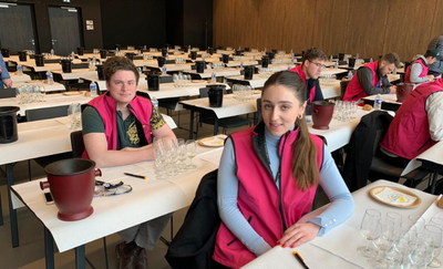 Students take part in Wine Tasting Competition for Young Professionals in Paris