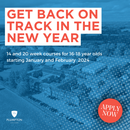 Get back on track in the New Year with four short courses for 16-18s