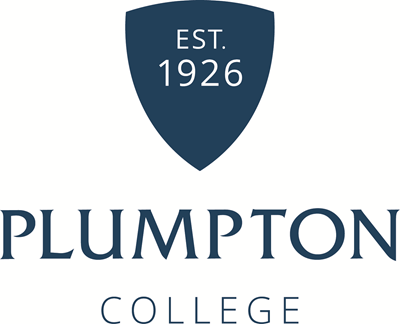 Plumpton College logo in blue