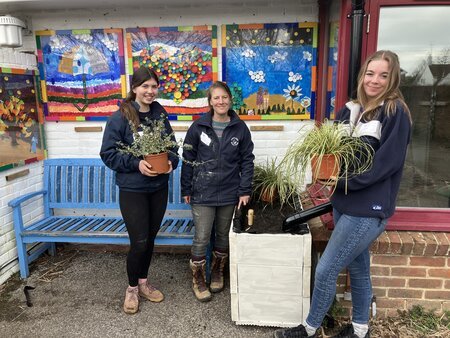 Level 3 students support a local primary school with a rainwater harvesting project