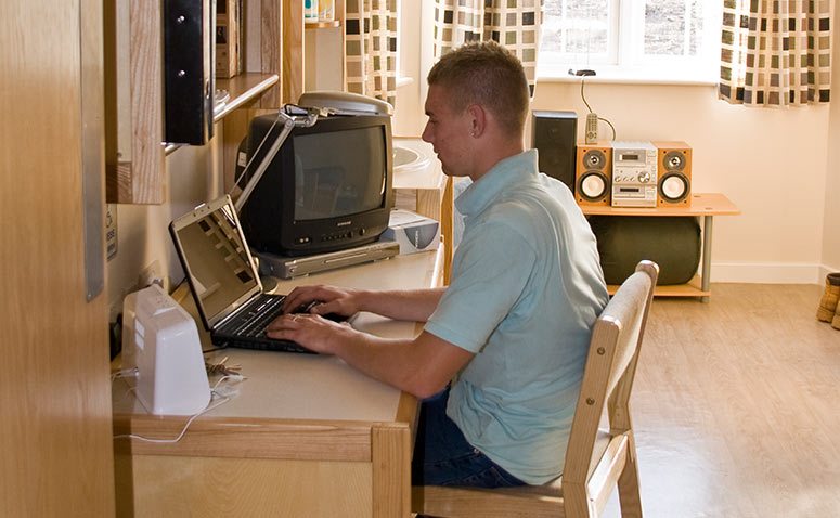 Student in room Student in room